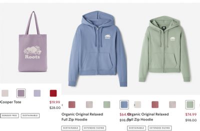 Roots Canada Sale: Save up to 50% Off Select Styles Roots Canada Sale: Save up to 50% Off Select Styles