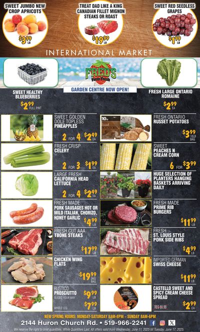 Fred's Farm Fresh Flyer June 11 to 17