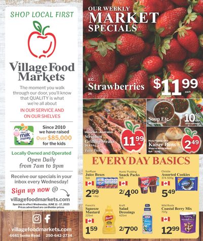 Village Food Markets Flyer June 11 to 17