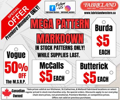 Fabricland (Kitchener, St. Catharines, Welland) Flyer June 12 to 15