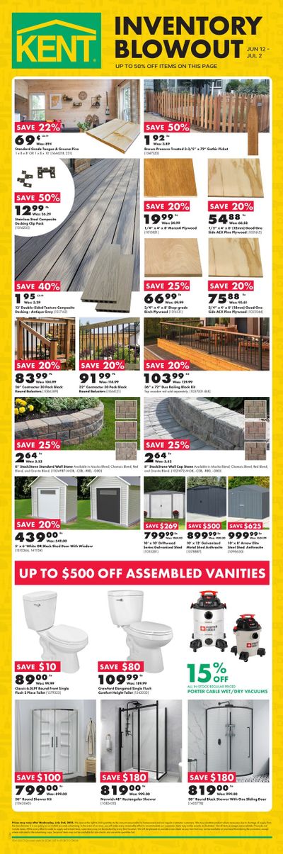 Kent Building Supplies Flyer June 12 to July 2
