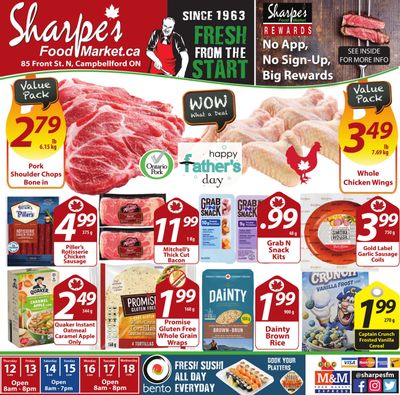 Sharpe's Food Market Flyer June 12 to 18