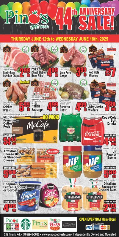 Pino's Flyer June 12 to 18