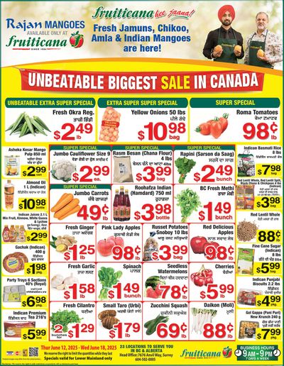 Fruiticana (Greater Vancouver) Flyer June 12 to 18