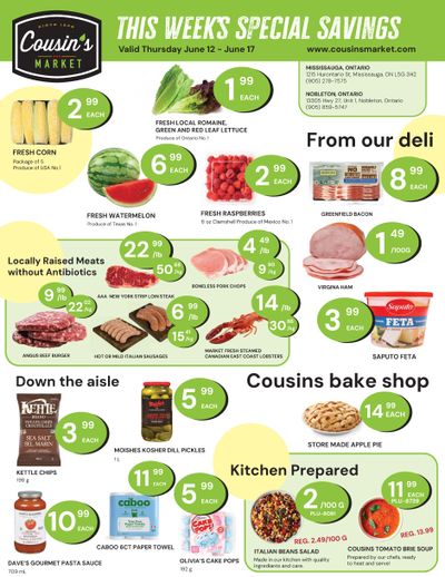 Cousin's Market Flyer June 12 to 17