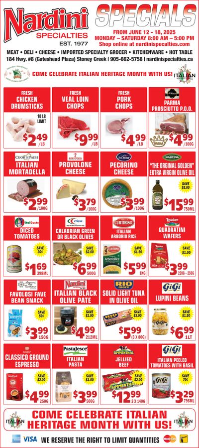 Nardini Specialties Flyer June 12 to 18