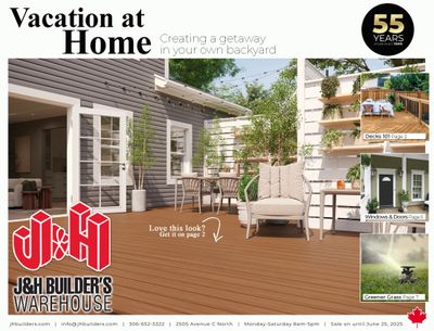 J&H Builder's Warehouse Flyer June 12 to 25