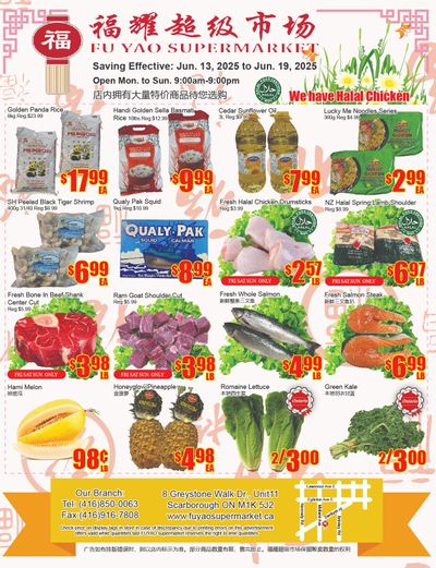 Fu Yao Supermarket Flyer June 13 to 19