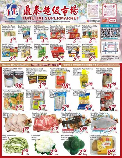 Tone Tai Supermarket Flyer June 13 to 19