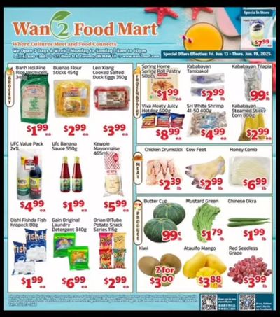 Wan 2 Food Mart Flyer June 13 to 19