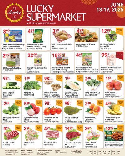 Lucky Supermarket (Edmonton) Flyer June 13 to 19