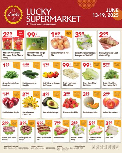 Lucky Supermarket (Winnipeg) Flyer June 13 to 19