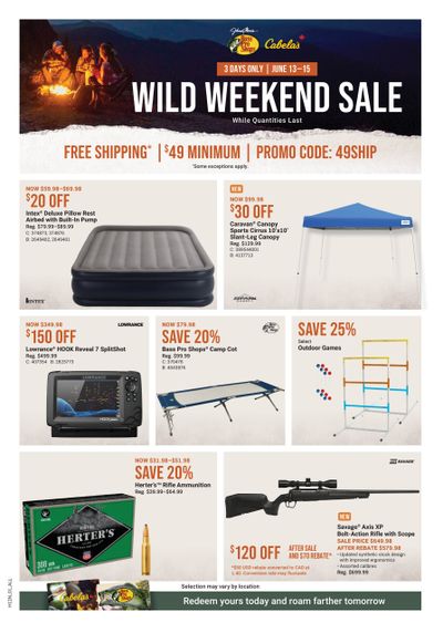 Cabela's Flyer June 13 to 15