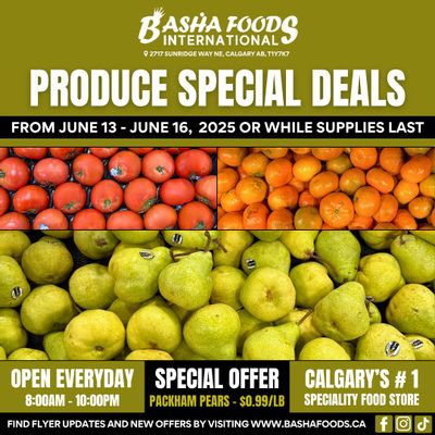 Basha Foods International Weekend Produce Deals Flyer June 13 to 16