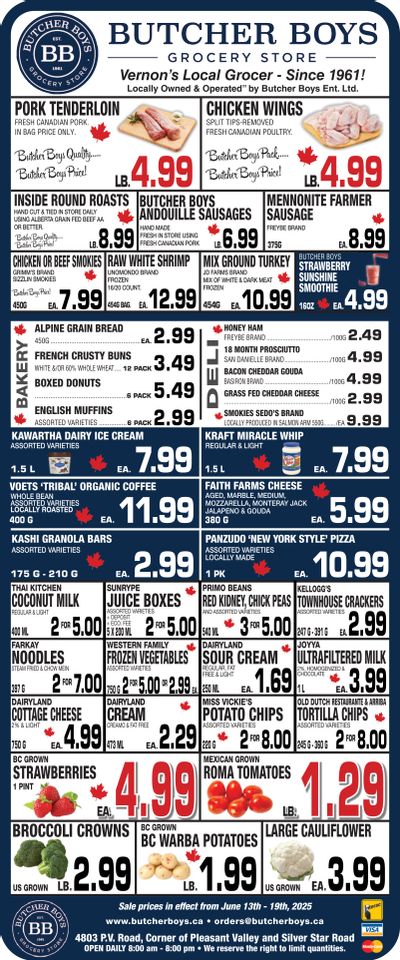 Butcher Boys Grocery Store Flyer June 13 to 19 Butcher Boys Grocery Store Flyer June 13 to 19