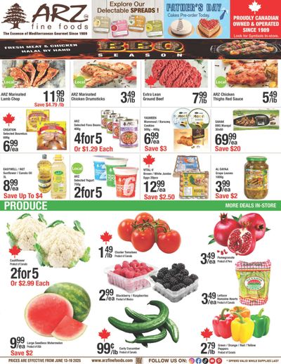 Arz Fine Foods Flyer June 13 to 19