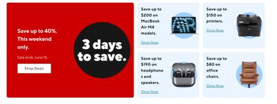 Staples Canada: 3 Day Sale up to 40% off Staples Canada: 3 Day Sale up to 40% off