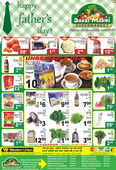 Sabzi Mandi Supermarket (Lower Mainland) Flyer June 13 to 18