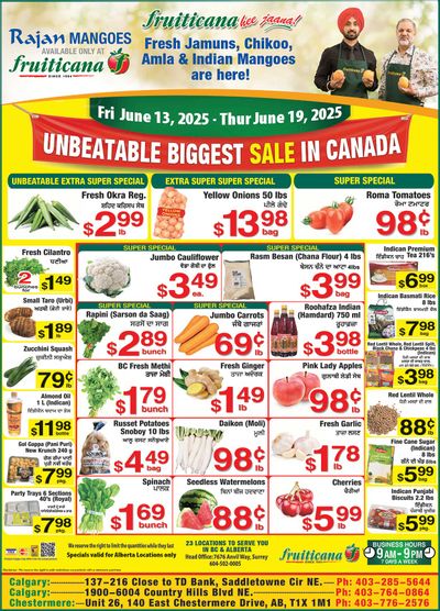 Fruiticana (Calgary) Flyer June 13 to 19