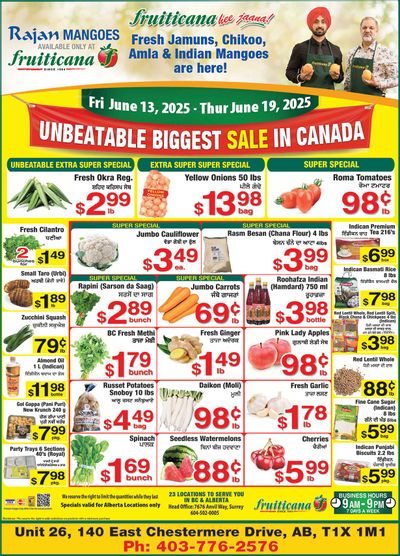 Fruiticana (Chestermere) Flyer June 13 to 19