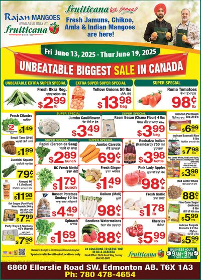 Fruiticana (Edmonton) Flyer June 13 to 19