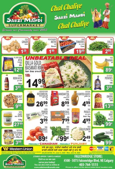 Sabzi Mandi Supermarket (Calgary) Flyer June 13 to 18