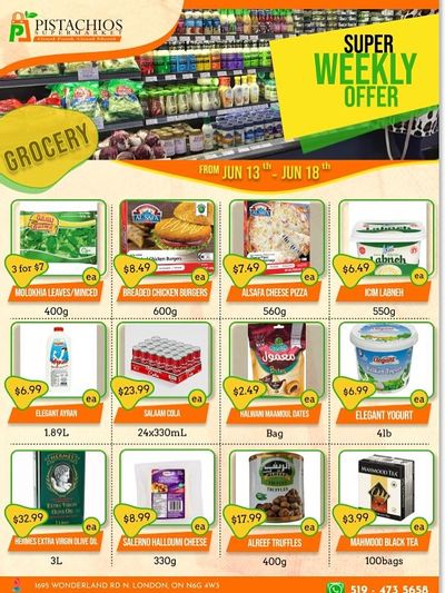 Pistachios Supermarket Flyer June 13 to 18 Pistachios Supermarket Flyer June 13 to 18