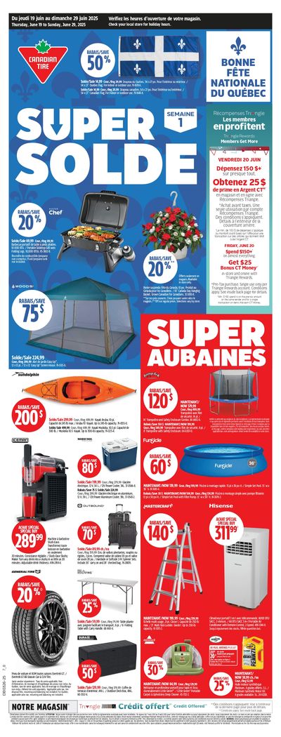  Canadian Tire Super Sale (QC) Flyer June 19 to 29