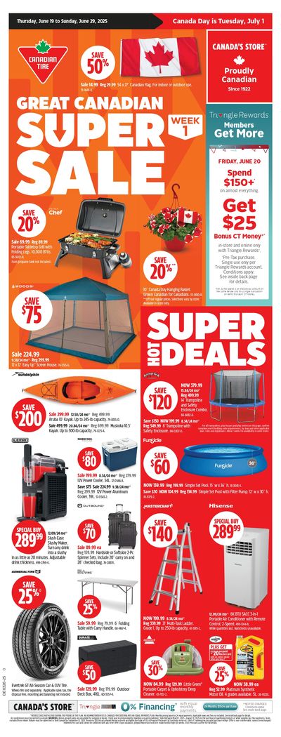 Canadian Tire Super Sale (West) Flyer June 19 to 29 Canadian Tire Super Sale (West) Flyer June 19 to 29