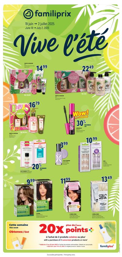 Familiprix Summer Flyer June 19 to July 2