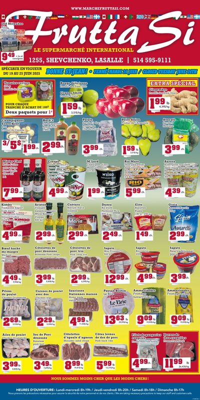 Frutta Si Flyer June 19 to 25