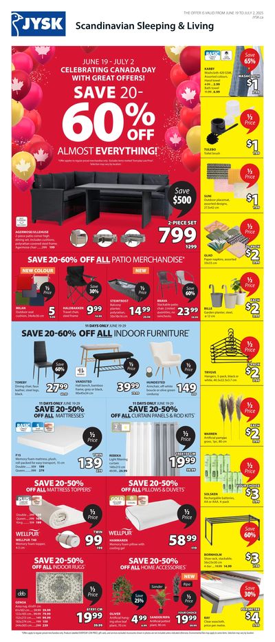 JYSK (QC) Flyer June 19 to July 2