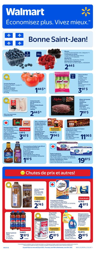 Walmart (QC) Flyer June 19 to 25 Walmart (QC) Flyer June 19 to 25