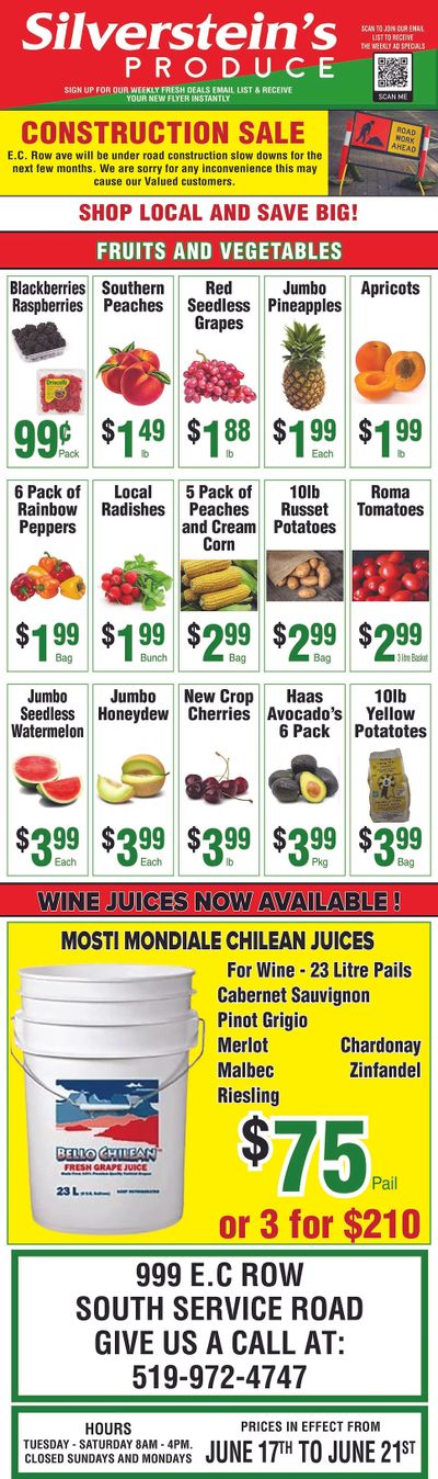 Silverstein's Produce Flyer June 17 to 21