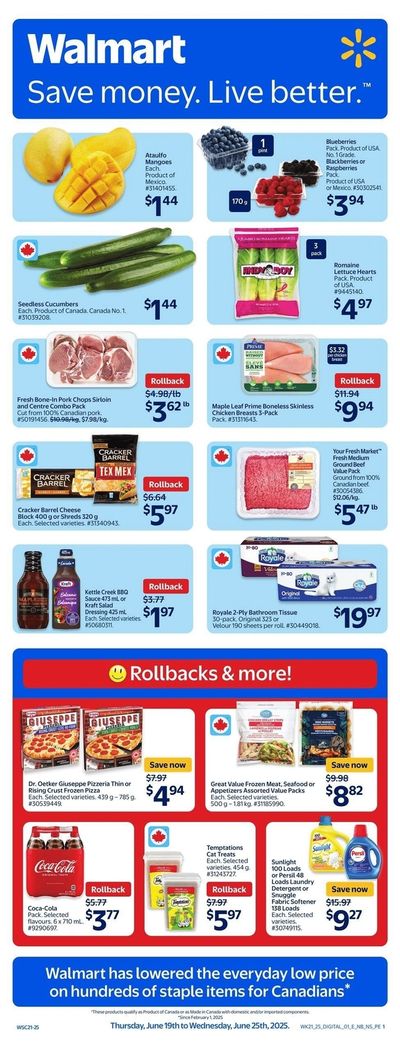 Walmart (Atlantic) Flyer June 19 to 25 Walmart (Atlantic) Flyer June 19 to 25