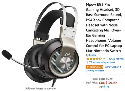 Amazon Canada Deals: Save 30% on Mpow Pro Gaming Headset + 37% on Swivel Grill + 36% on 6-Person Dark Room Tent + More Offers