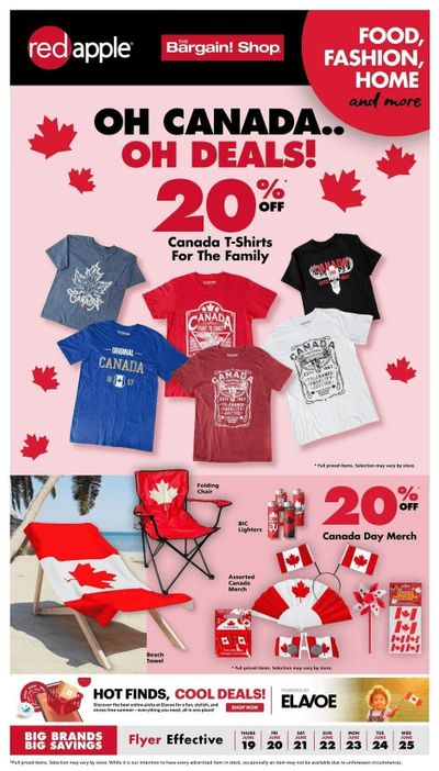 The Bargain Shop & Red Apple Stores Flyer June 19 to 25 The Bargain Shop & Red Apple Stores Flyer June 19 to 25
