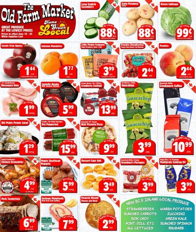 The Old Farm Market (Courtenay) Flyer June 19 to 25 The Old Farm Market (Courtenay) Flyer June 19 to 25