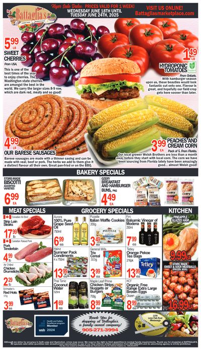 Battaglia's Marketplace Flyer June 18 to 24