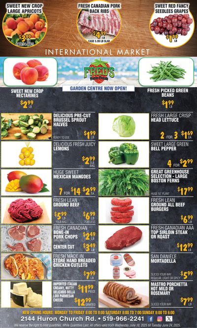 Fred's Farm Fresh Flyer June 18 to 24