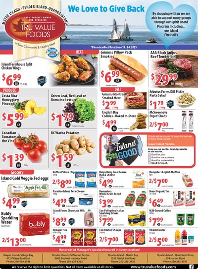 Tru Value Foods Flyer June 18 to 24