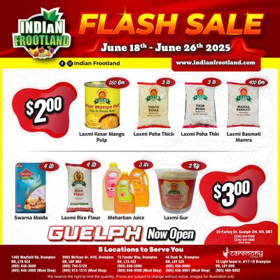 Indian Frootland Flyer June 18 to 26 Indian Frootland Flyer June 18 to 26