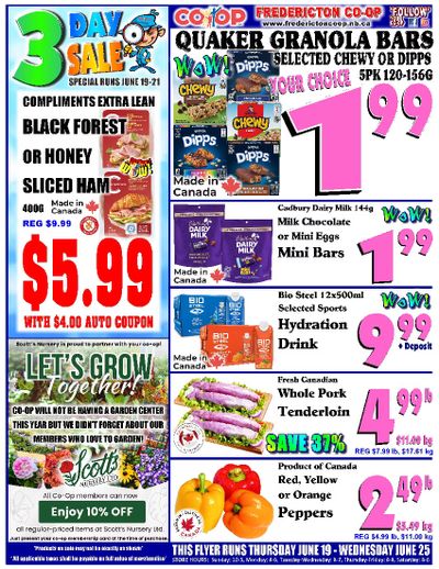 Fredericton Co-op Flyer June 19 to 25
