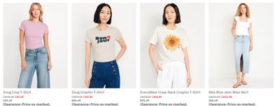 Old Navy Canada: 40-60% off Deals + Clearance up to 83% off Old Navy Canada: 40-60% off Deals + Clearance up to 83% off