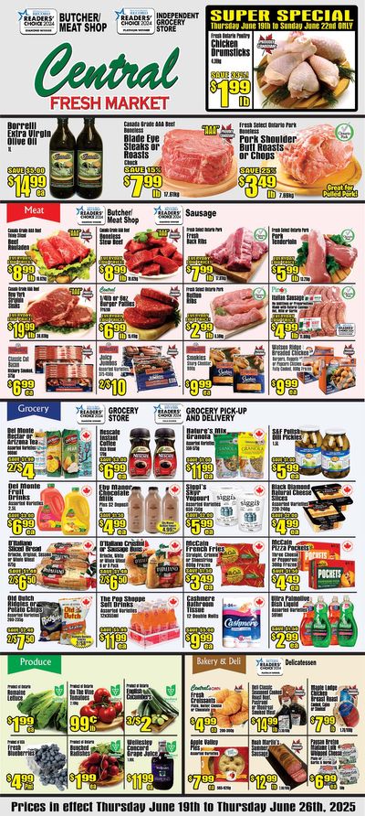 Central Fresh Market Flyer June 19 to 26