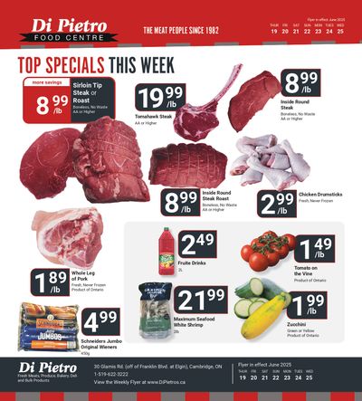 Di Pietro Food Centre Flyer June 19 to 25