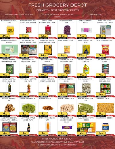 Fresh Grocery Depot Flyer June 19 to 25