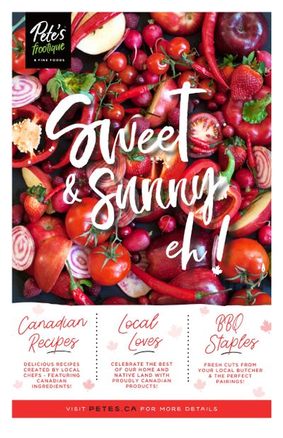 Pete's Fine Foods Summer Catalogue June 19 to August 31