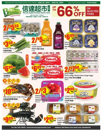 Btrust Supermarket (North York) Flyer June 20 to 26