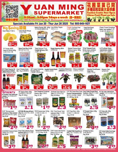 Yuan Ming Supermarket Flyer June 20 to 26
